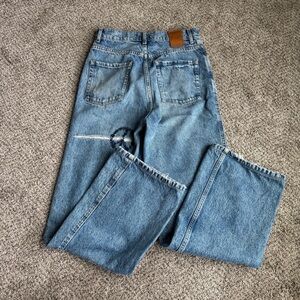 Sandro Blue Distressed Embroidered Hearts Women Jeans 36